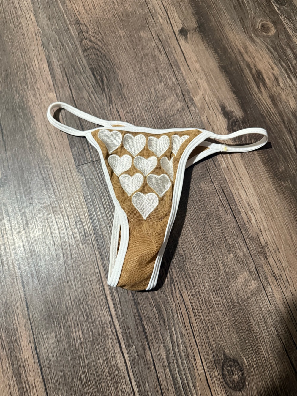 🤍🤎 Andi Bagus Tan/White Crush Bikini Bottom 🤍🤎